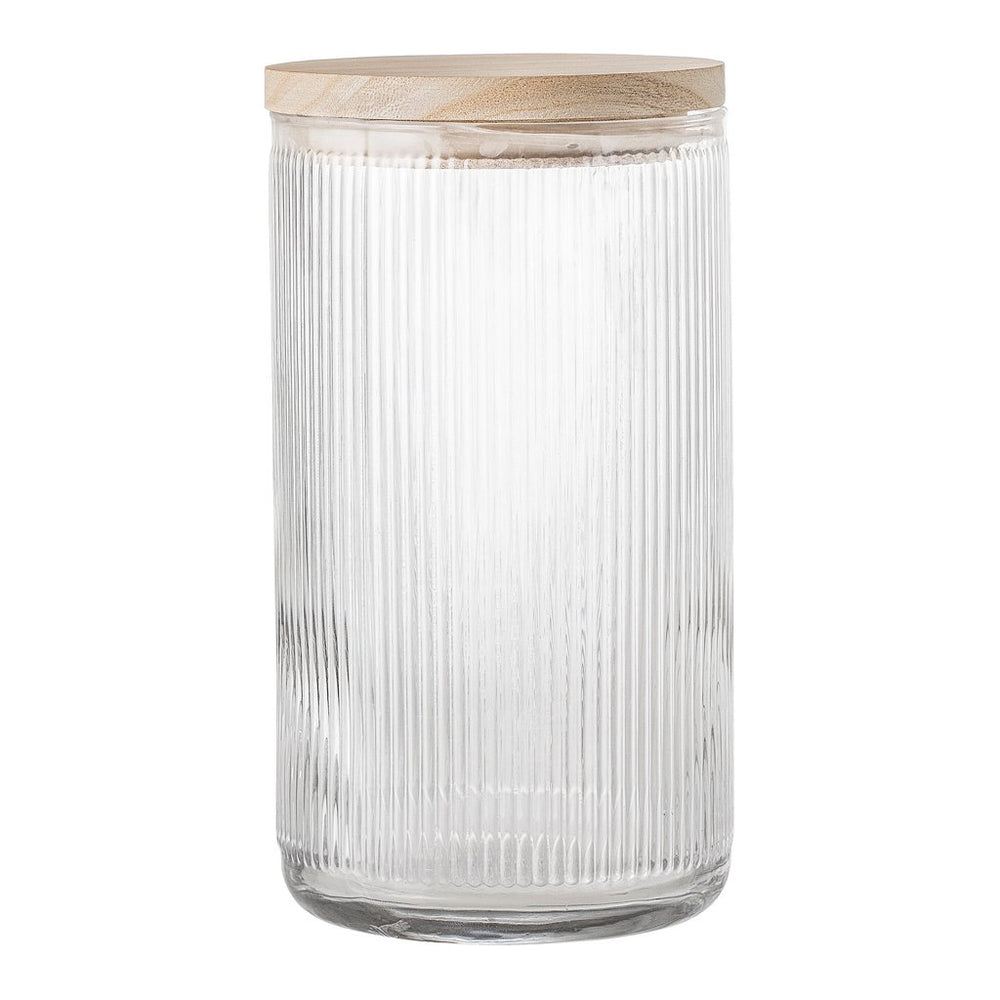 Klares 1600-ml-Glas mit Deckel