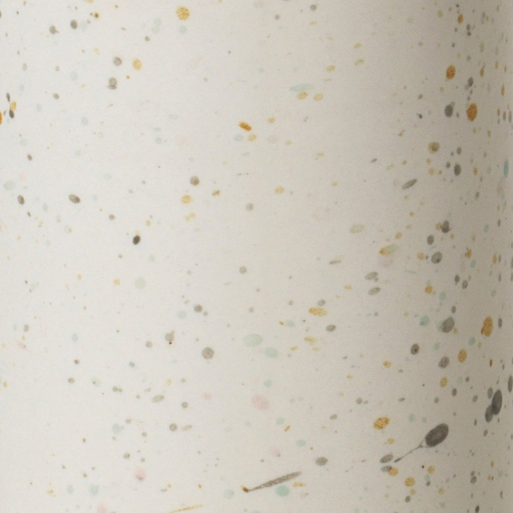 
                  
                    Große elfenbeinfarbene Terraz gesprenkelte Vase
                  
                