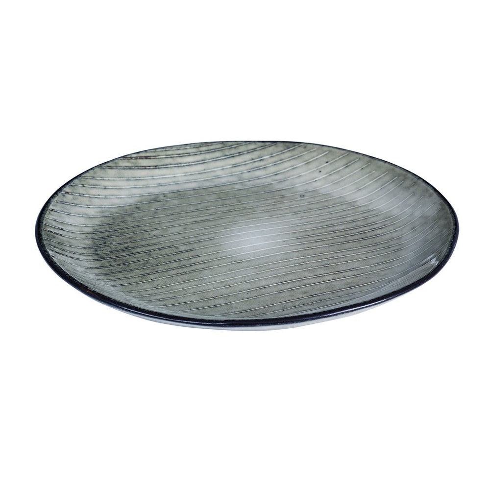 Small Blue & White Striped Nordic Sea Plate