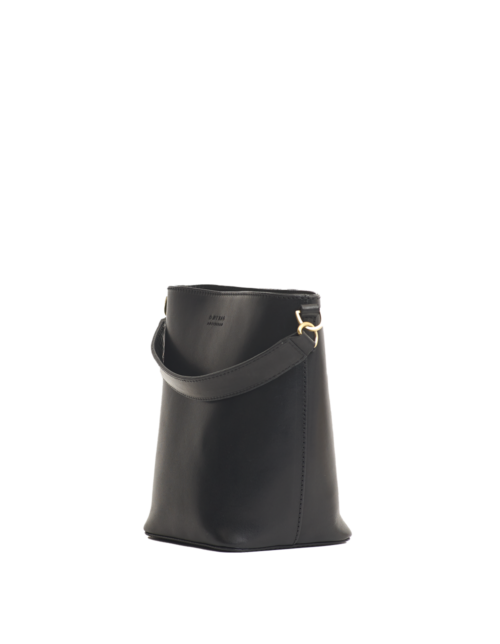
                  
                    BOBBI Midi Black Classic Leather Bucket Bag
                  
                