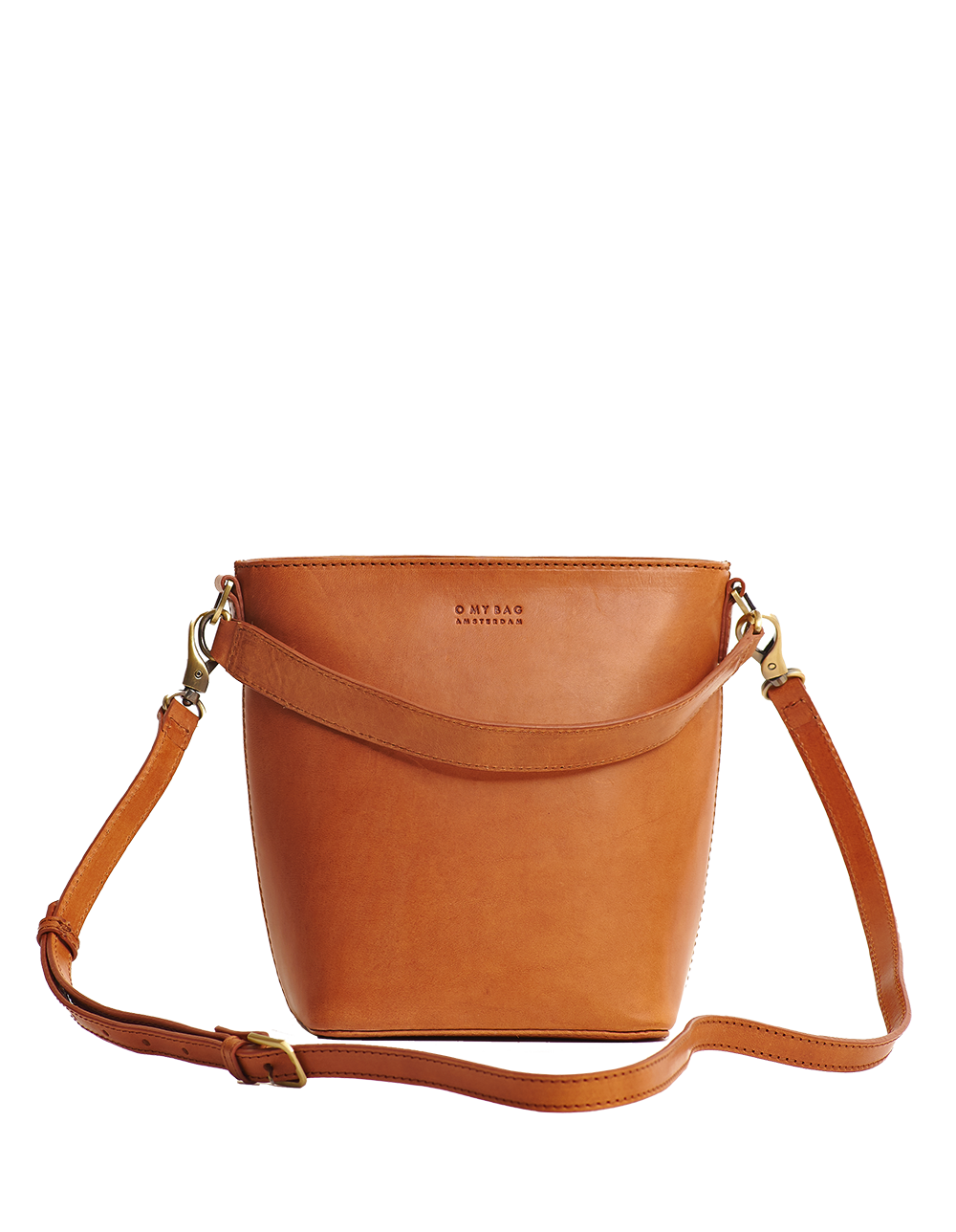 
                  
                    BOBBI Midi Cognac Klassische Beuteltasche aus Leder
                  
                