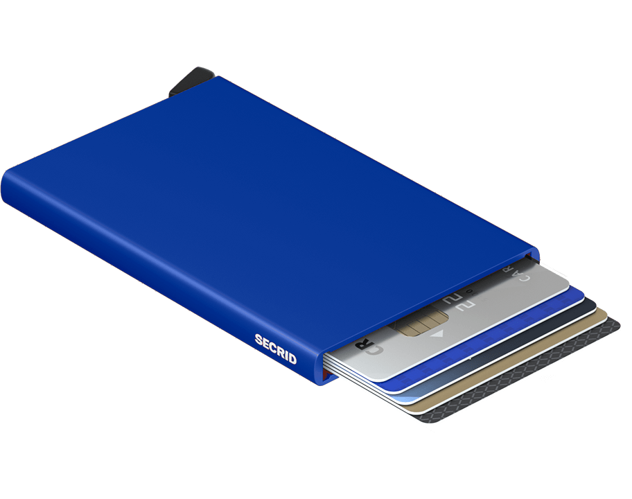 
                  
                    Blaue Aluminium-Kartenschutzhülle
                  
                