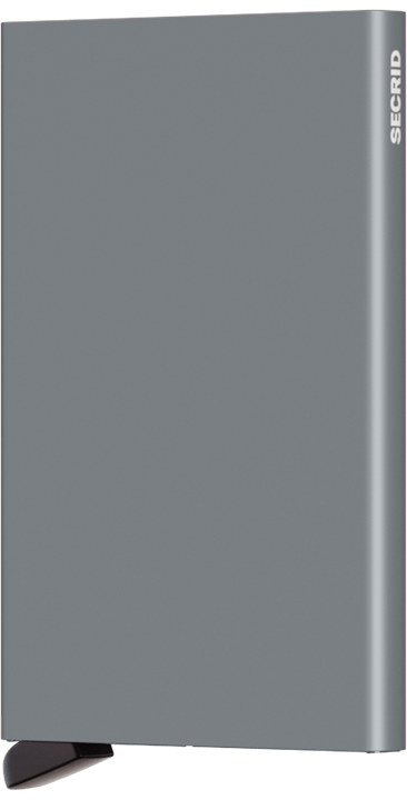 
                  
                    Kartenschutz aus titanfarbenem Aluminium
                  
                