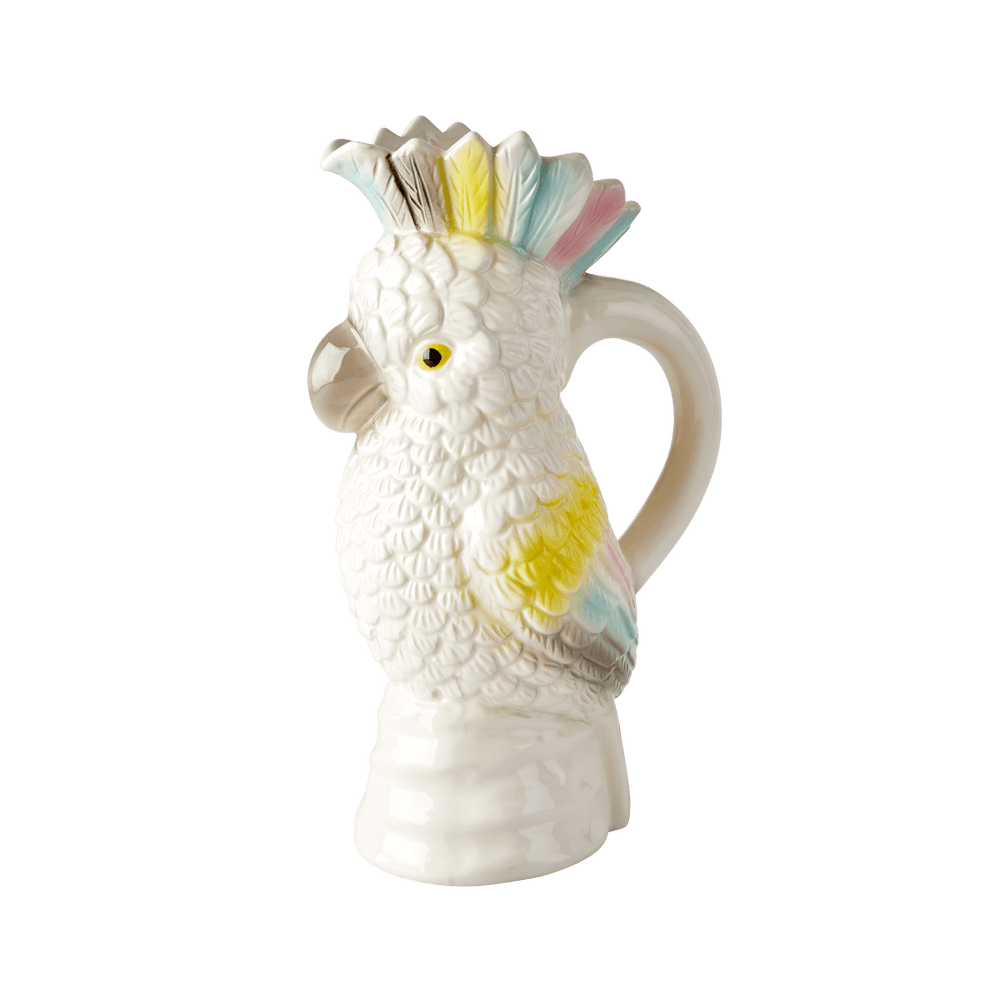 Cockatoo Ceramic Jug