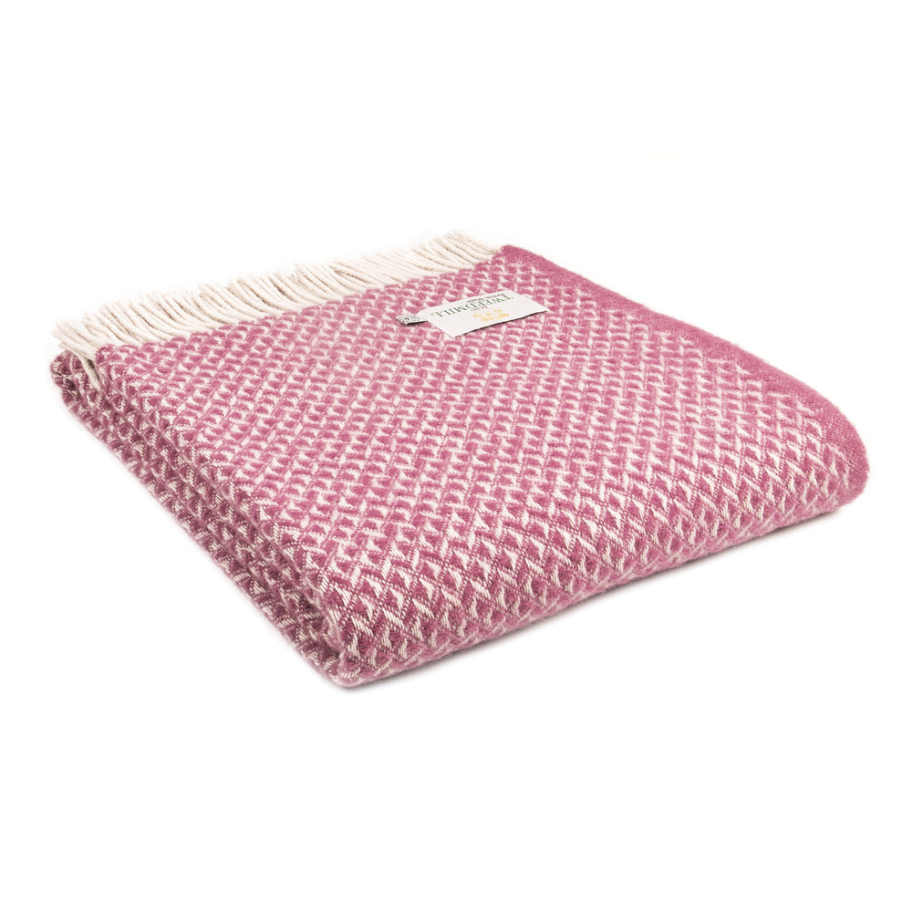 DIAMOND Mulberry Pure New Wool Throw