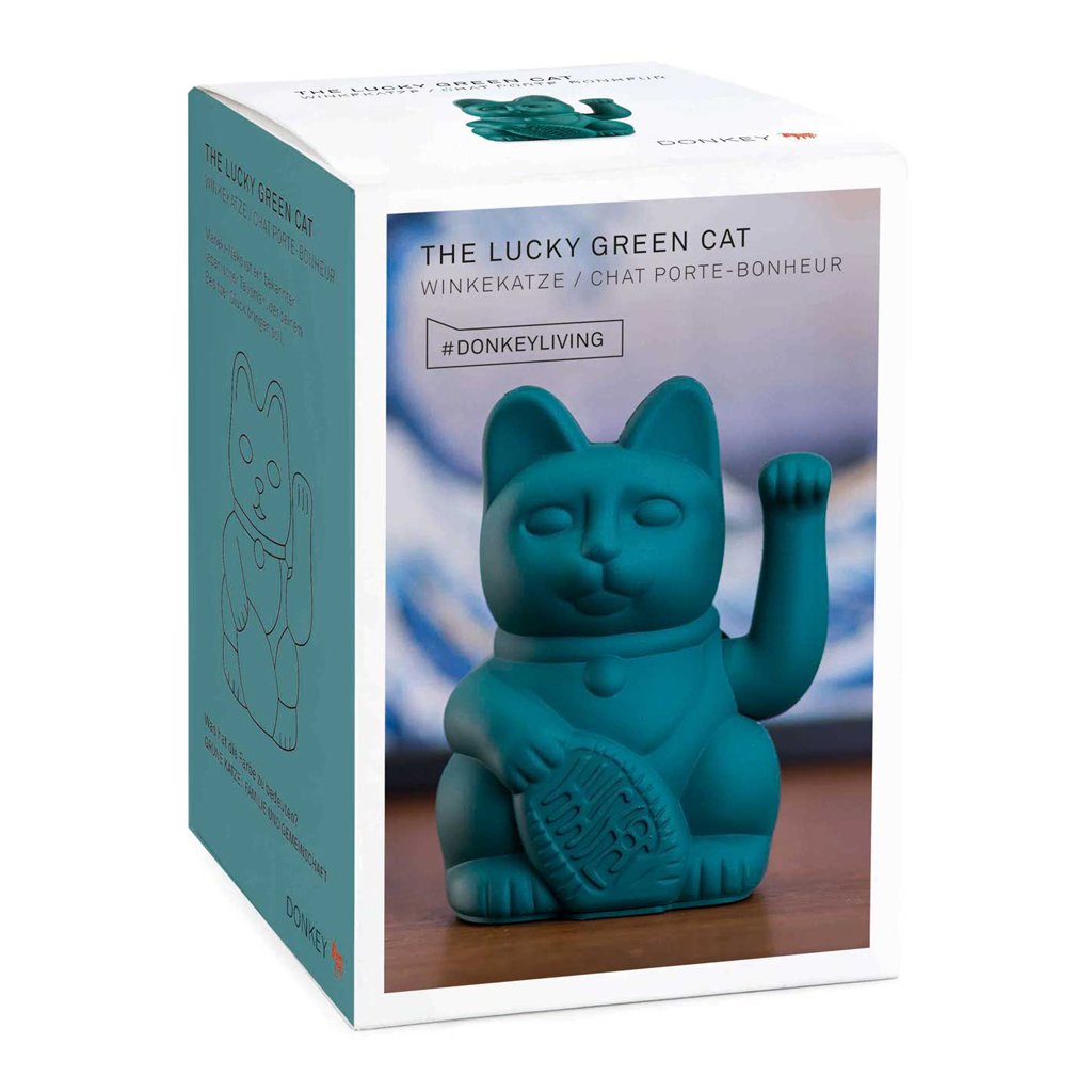 
                  
                    MANEKI NEKO Green Waving Lucky Cat Ornament
                  
                