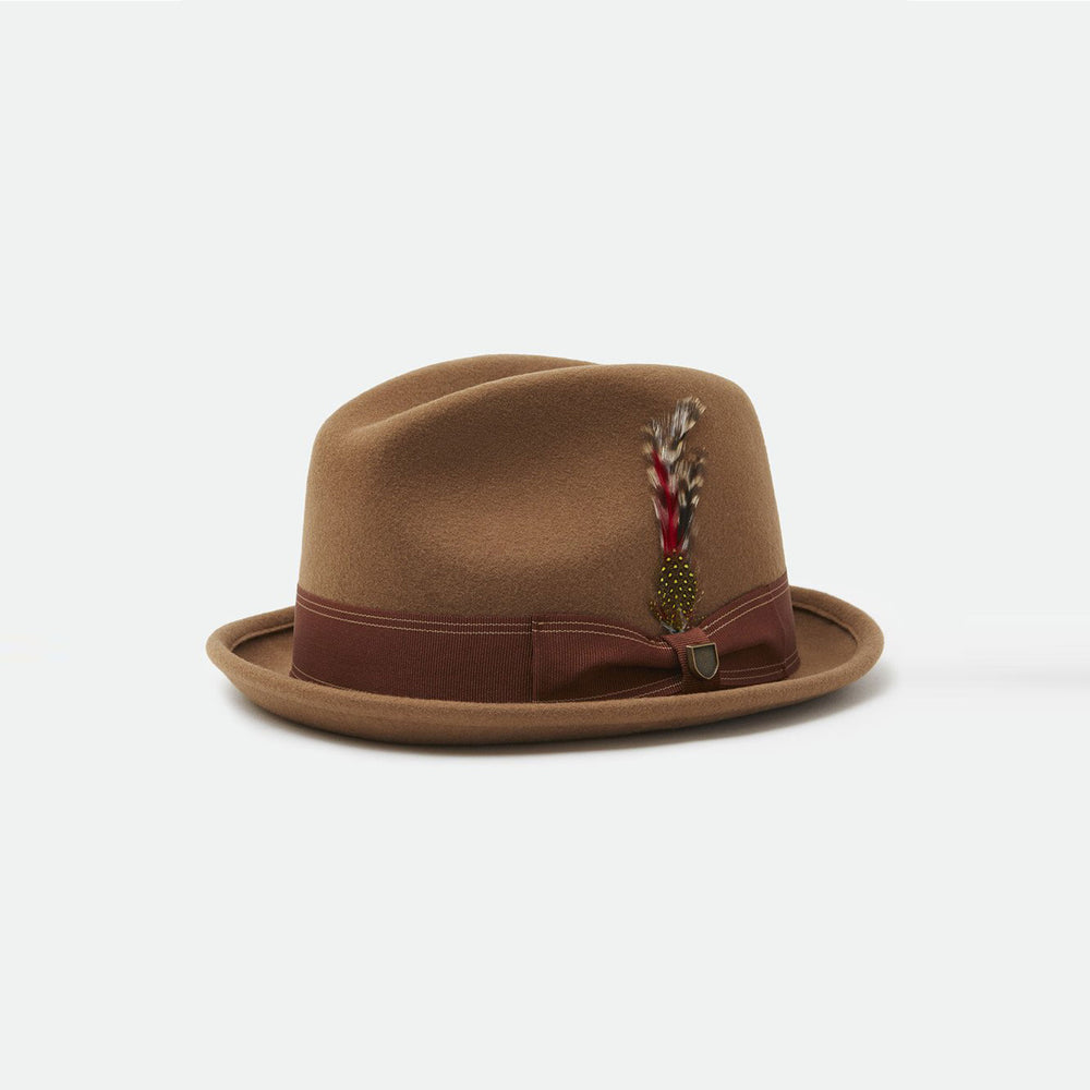 Gain Washed Copper Fedora Hat