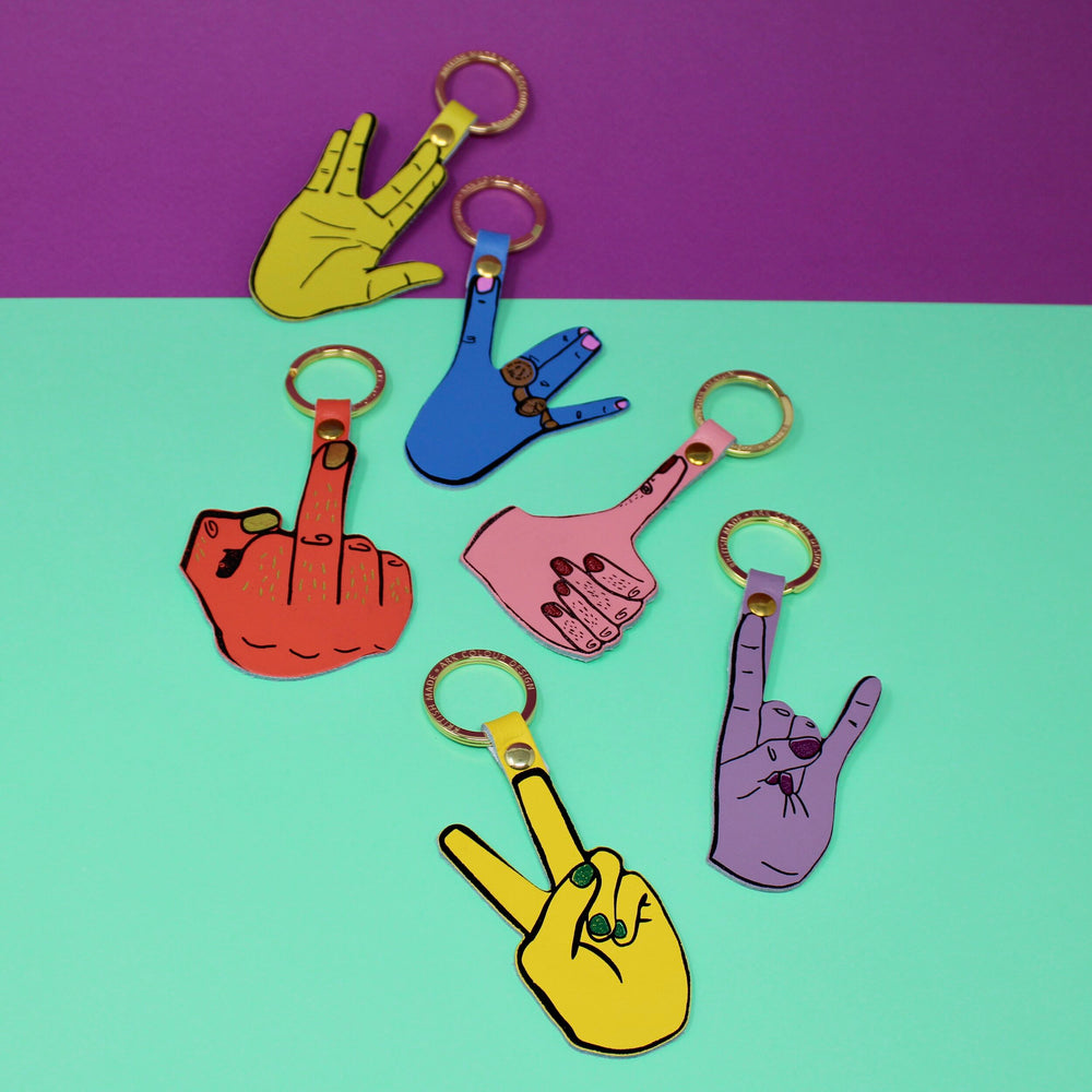 
                  
                    Coral Flip The Bird Key Fob
                  
                
