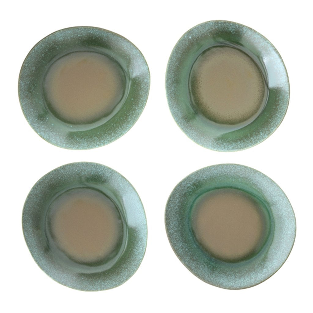 
                  
                    Set Of 2 Green Ceramic 70's Dinner Plates
                  
                