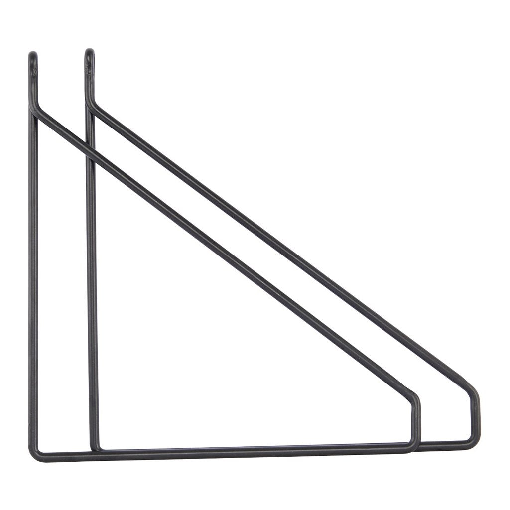 
                  
                    Set Of 2 Apart Black Shelf Brackets
                  
                