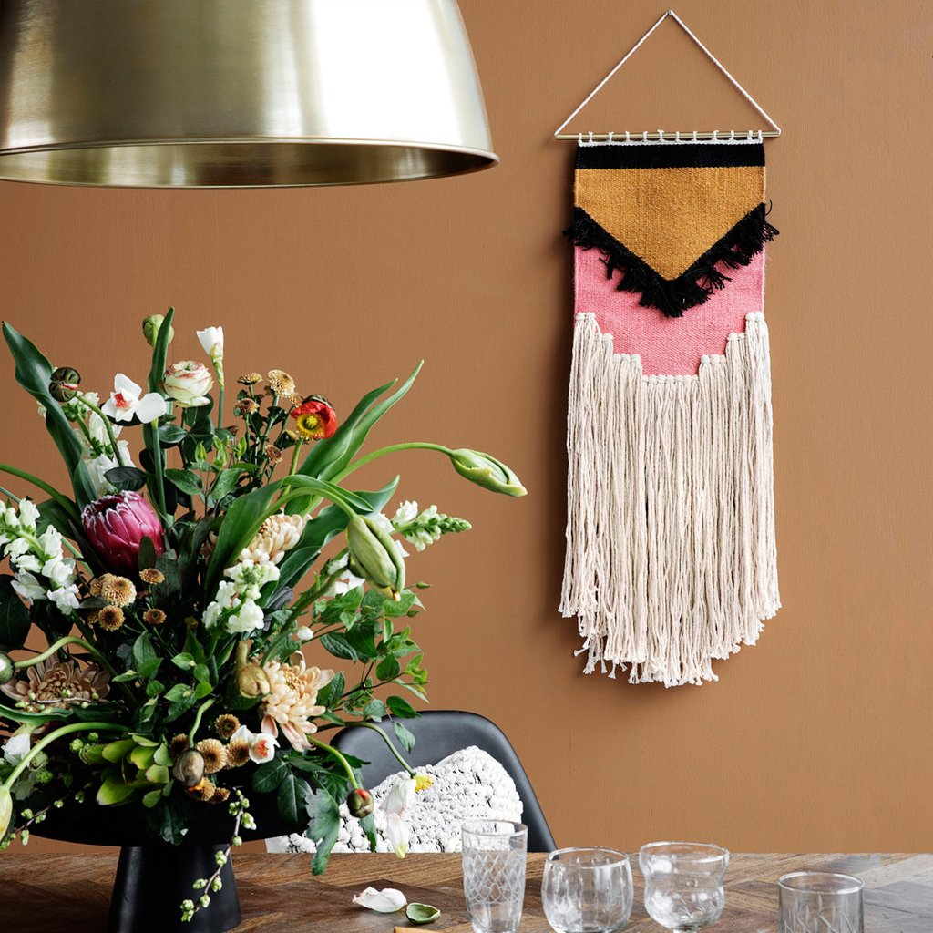 
                  
                    Pink, Black &amp; Camel Columbine Wandkunst
                  
                