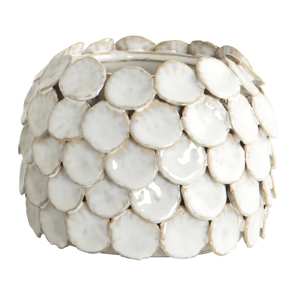 Handmade White Dot Vase
