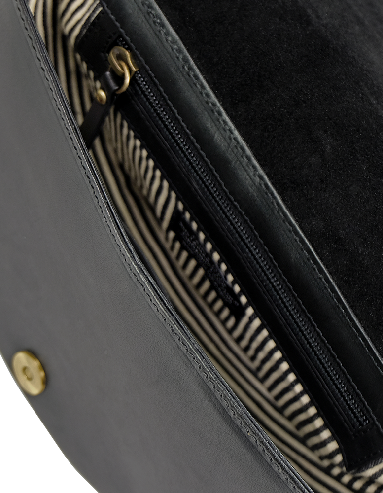 
                  
                    LAURA Black Classic Leather Bag
                  
                