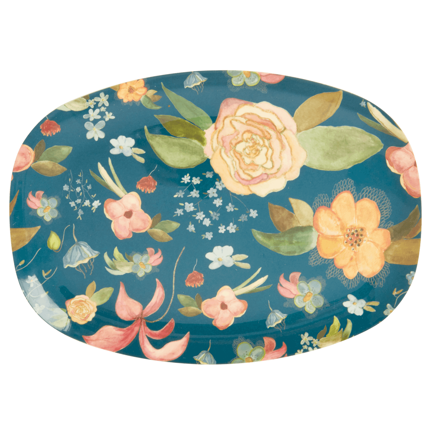 
                  
                    Fall Flower Print Rectangular Plate
                  
                