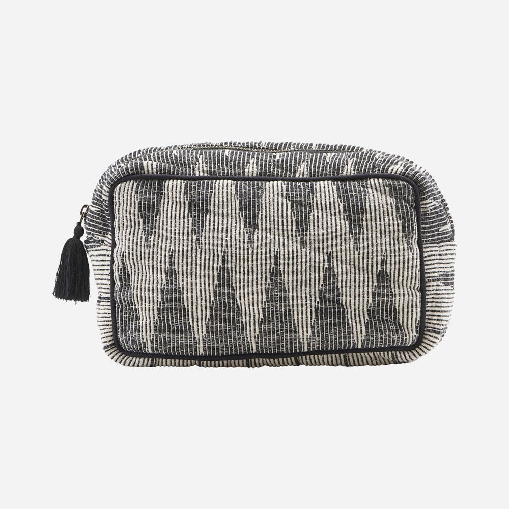 Grey White Toiletry Bag
