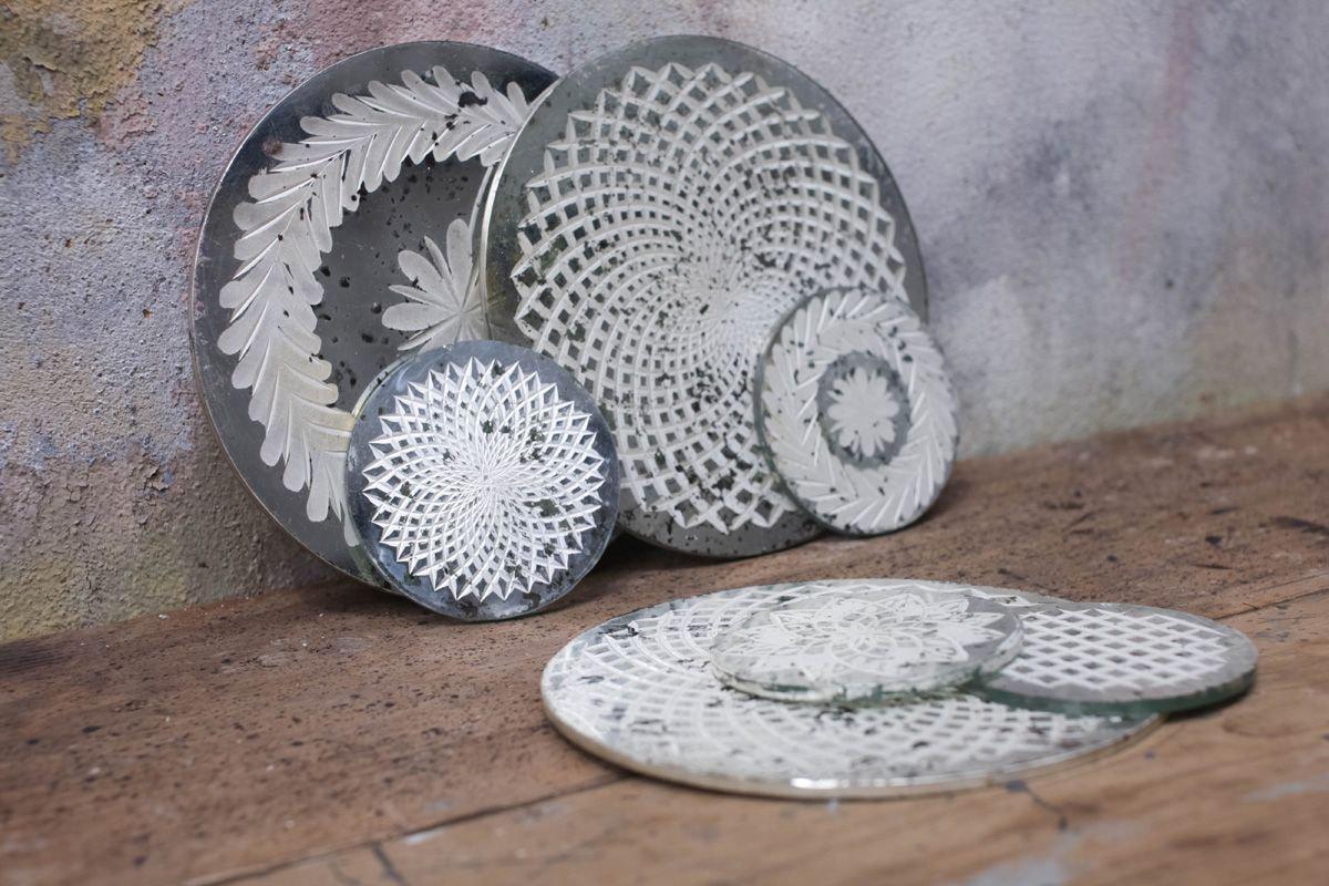 
                  
                    Avani Etched Glass Coasters, Set of 4
                  
                