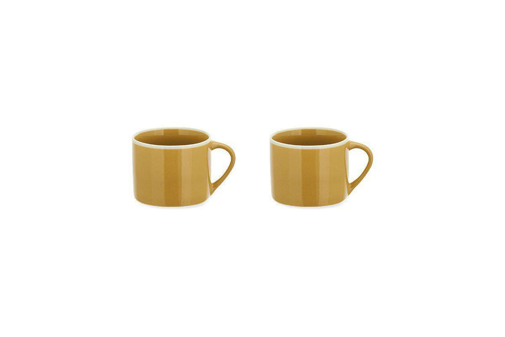 Datia Small Mug, Set of 2, Mustard