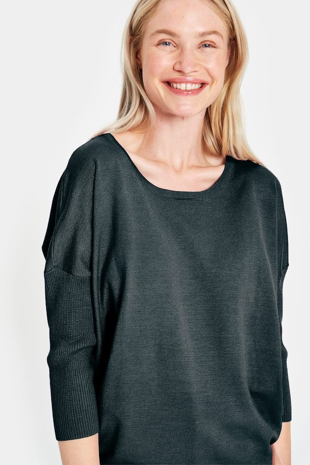 
                  
                    MILASZ Ombre blauer Pullover
                  
                