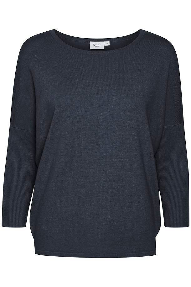 MILASZ Ombre blauer Pullover