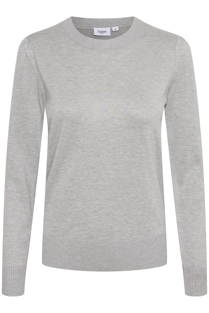 
                  
                    MILASZ Perlgrauer Mel-Pullover
                  
                