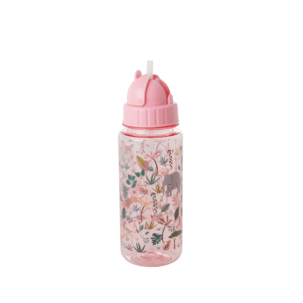 Pink Jungle Print Kids Trinkflasche