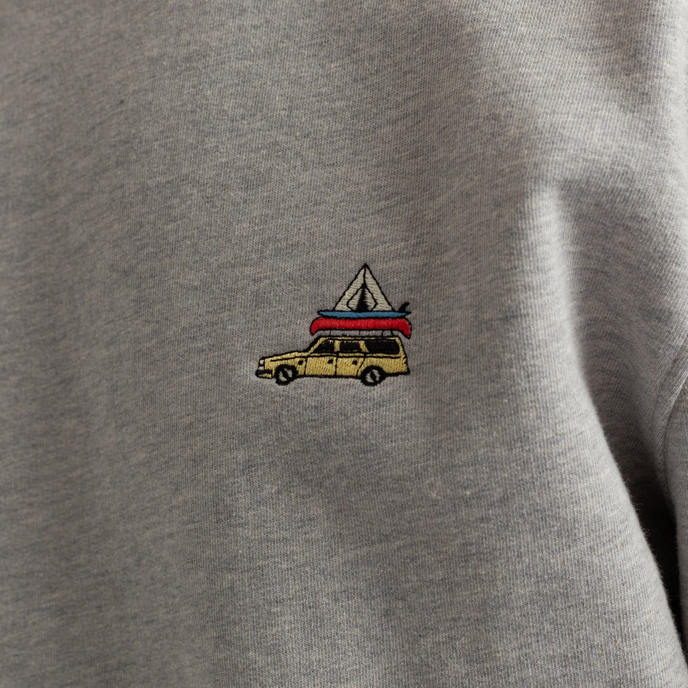 
                  
                    PAC Pullover mit Rundhalsausschnitt in grauer Melange-Optik
                  
                