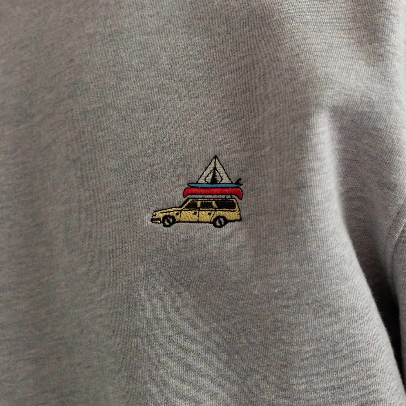 
                  
                    PAC Pullover mit Rundhalsausschnitt in grauer Melange-Optik
                  
                