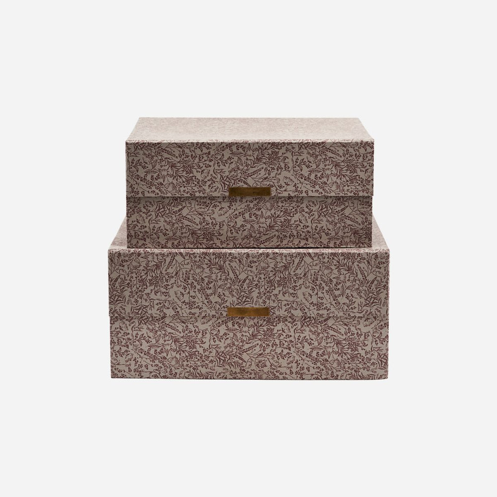 Small Grey Carton and Magnets Floral Storage Box