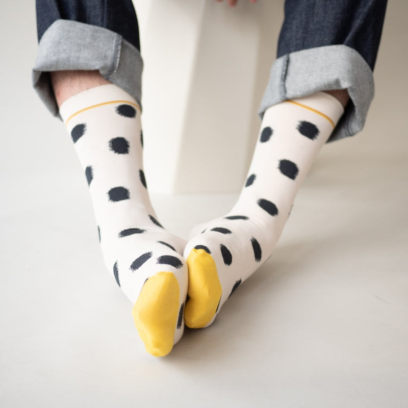 
                  
                    Natural Polka Dot Socks
                  
                