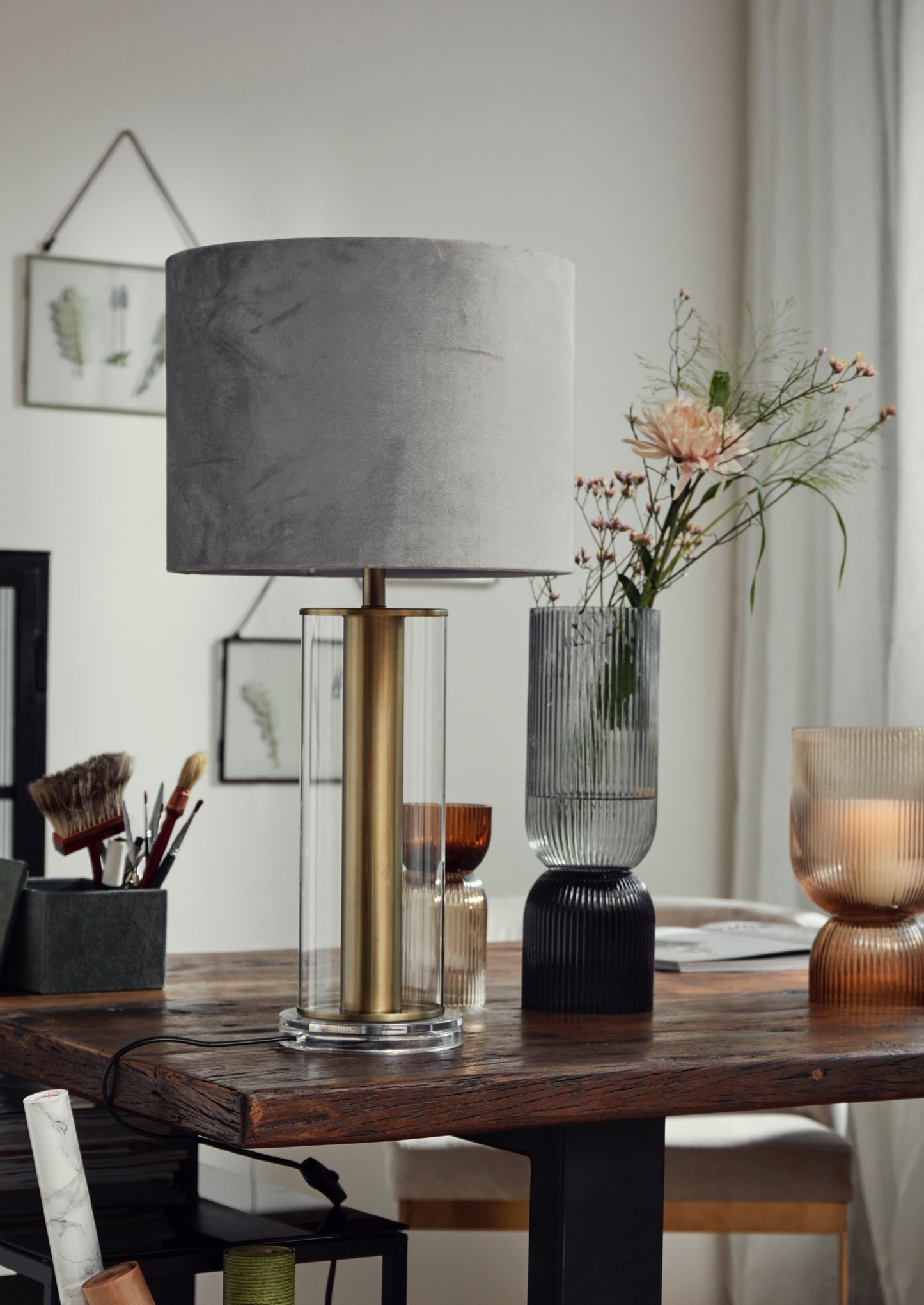
                  
                    RIVA Tall Black Grey Vase
                  
                