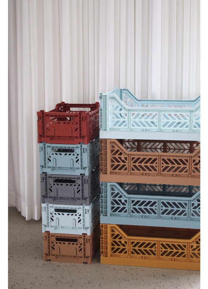 
                  
                    Mini Tan Folding Crate
                  
                