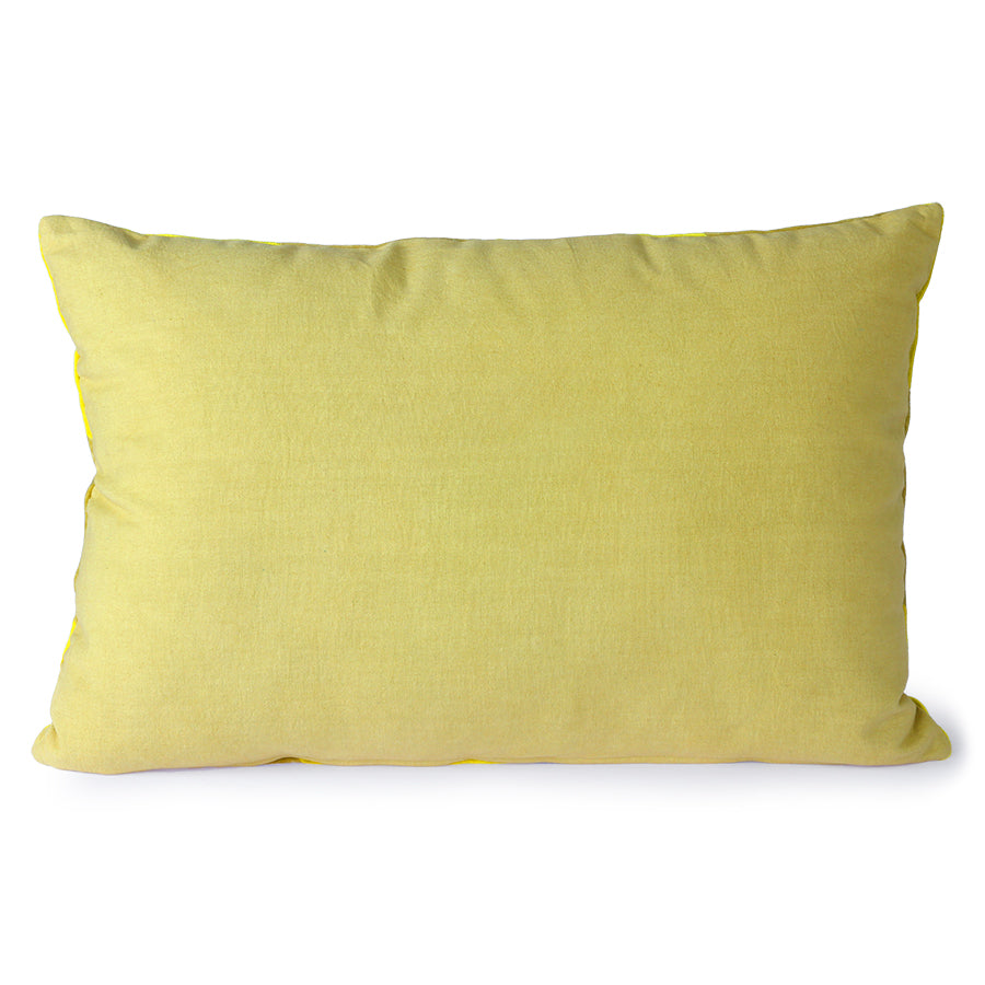 
                  
                    Yellow And Green Striped Velvet Cushion
                  
                