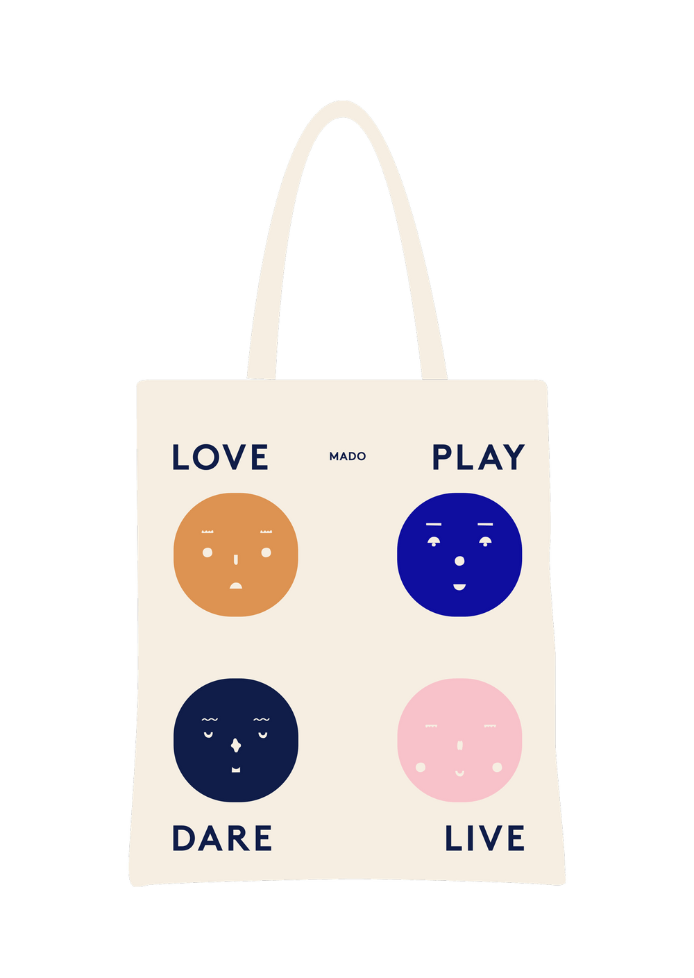 Vier Gefühle Einkaufstasche