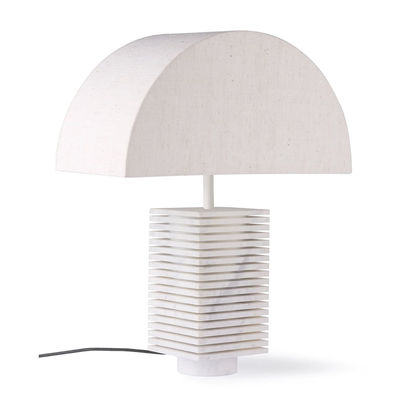 
                  
                    White Marble Ribbed Base Table Lamp
                  
                
