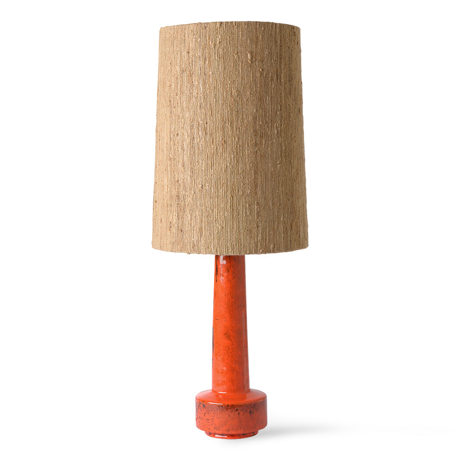 
                  
                    Roter Retro-Steinzeug-Lampensockel
                  
                