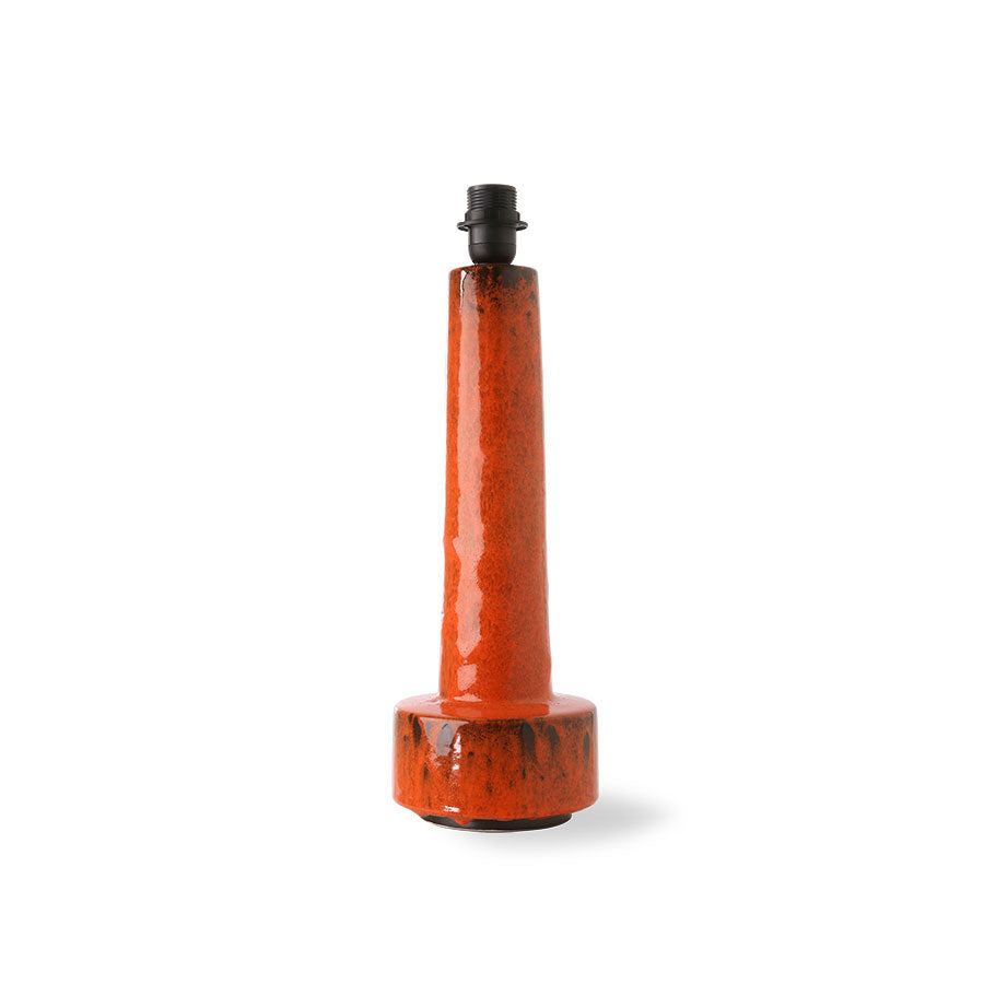
                  
                    Roter Retro-Steinzeug-Lampensockel
                  
                