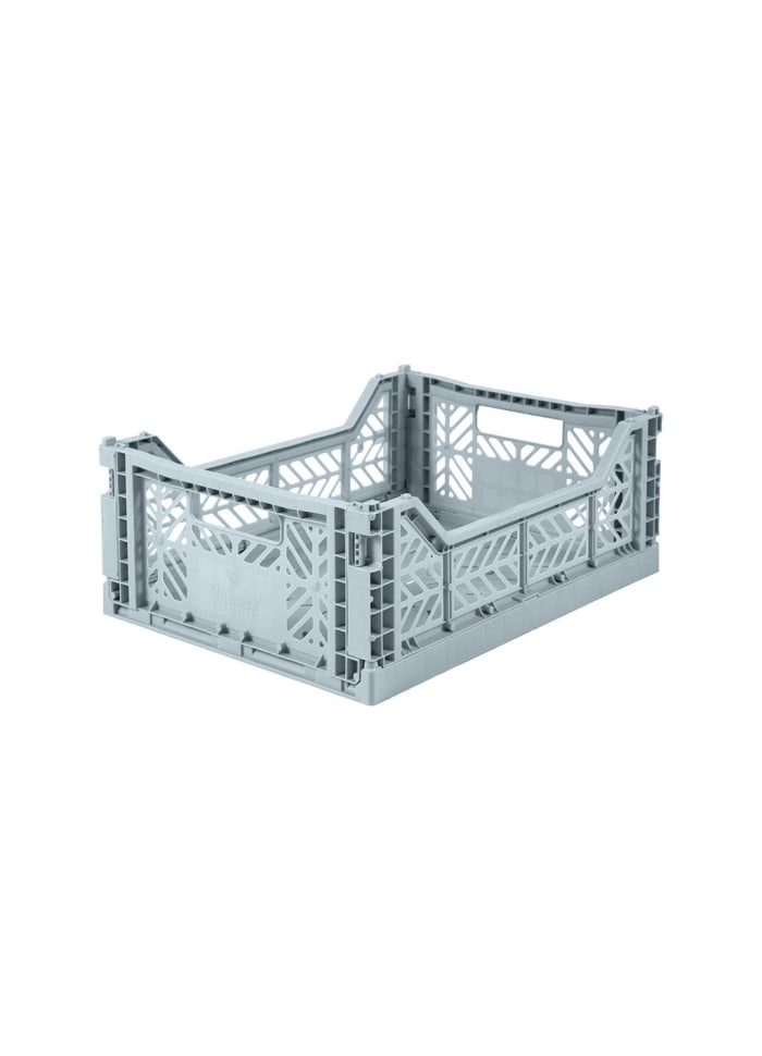 Midi Pale Blue Folding Crate