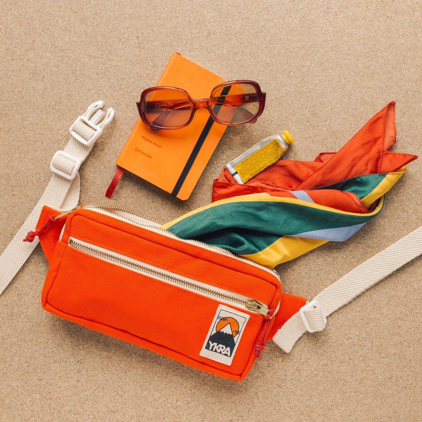 Orange fanny pack store