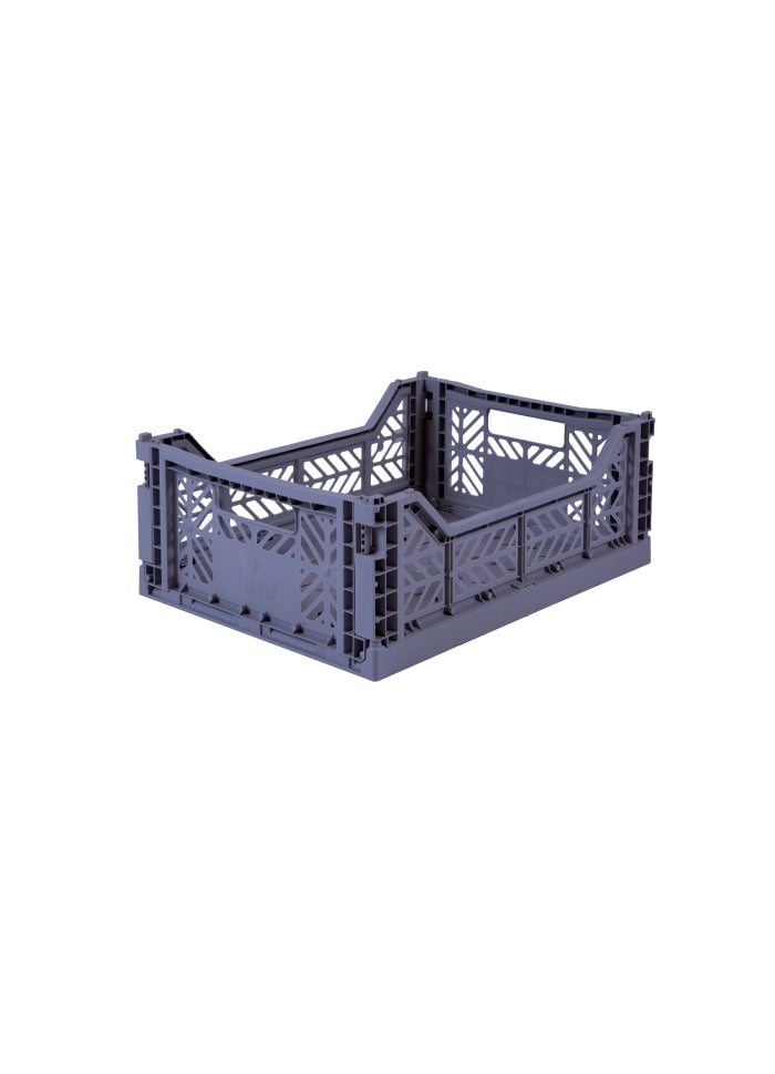 Mini Blue Grey Folding Crate